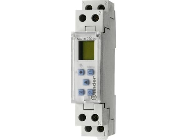 Finder 127100240000 Tidsknapp Utomhus, 24 timmar IP20 Pulsfunktion