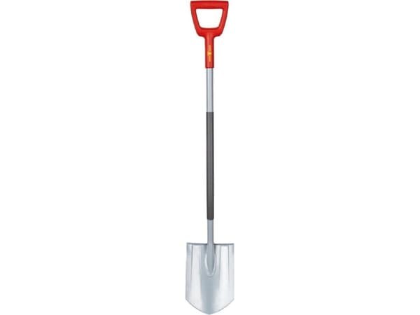 WOLF-Garten ASP-D, Spade, Stål, Rød, Rustfritt stål, D-formet, 123 cm