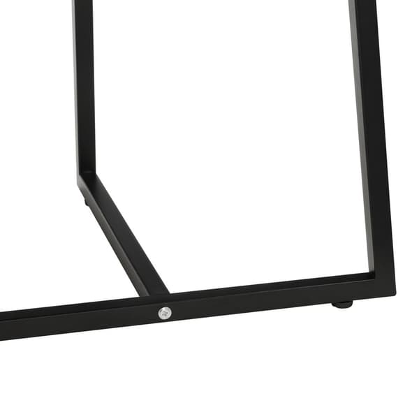 Soffbord Valdemarsvik 100x60x47cm svart ekfärg [en.casa]®