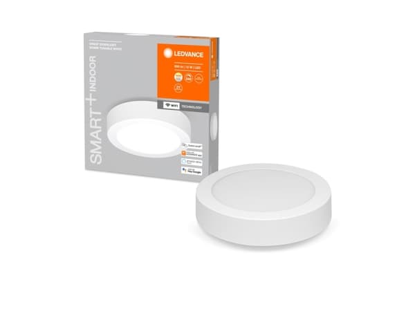 LEDVANCE SMART+ Wifi Orbis Downlight Surface, Smarttaklampe, Wi-Fi, Hvit, Aluminium, Polystyren (PS), 3000 K, 6500 K