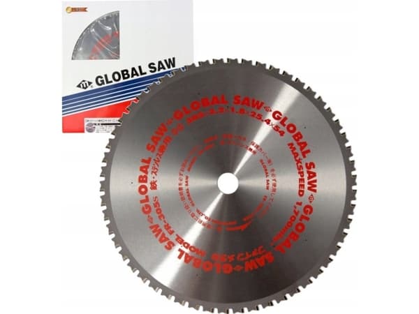GLOBAL SAW terästä leikkaava pyörösahanterä GLOBAL SAW 305 x 2.2/1.8 x 25.4mm / 54z CERMET
