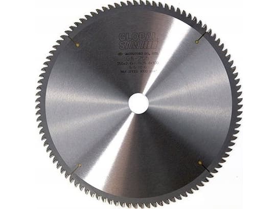 GLOBAL SAW Cirkelsågblad för aluminiumkapning GLOBAL SAW 255 x 2,4/1,9 x 25,4mm / 100z CERMET