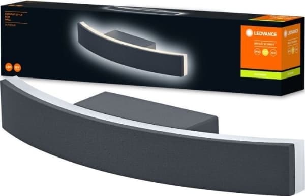 LED outdoor wall light LEDVANCE ENDURA STYLE BOW, IP44, 3000 K, 7 W, 280 lm, 27 x h5.8 cm