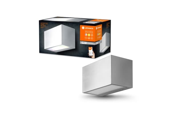 LEDVANCE Smart+ Brick Multicolor, Smartvegglampe, Wi-Fi, Stål, Polykarbonat (PC), Rustfritt stål, Varm hvit, 3000 K