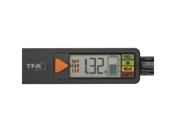 TFA-Dostmann 98.1126.01, 1,5v, 9v, A, AA, AAA, C, D, plast, diverse
