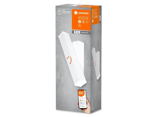 LEDVANCE SMART+ Orbis Wall, Älyseinävalo, Valkoinen, Wi-Fi, LED, Ei vaihdettavissa oleva hehkulamppu, Valkoinen