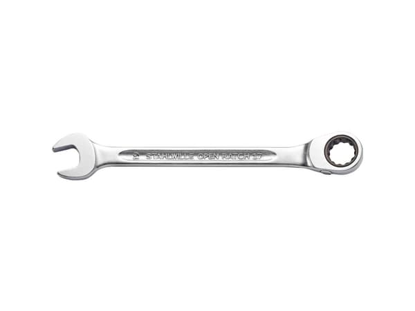 STAHLWILLE 17, 8 mm, Krom, Kromlegerat stål, Krom, Matt, 15°
