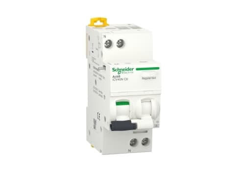 SCHNEIDER ELECTRIC Acti9 Yhdistelmäkytkin iCV40N 1P+N 10A B 30mA 6kA, luokka A, 36 mm