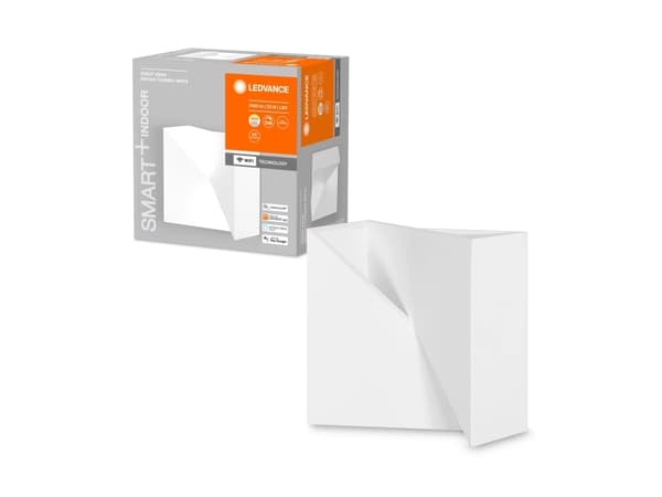 LEDVANCE SMART+ Orbis Wall, Smart väggbelysning, Wi-Fi, Vit, LED, Polykarbonat, Glödlampan/-lamporna kan inte bytas ut