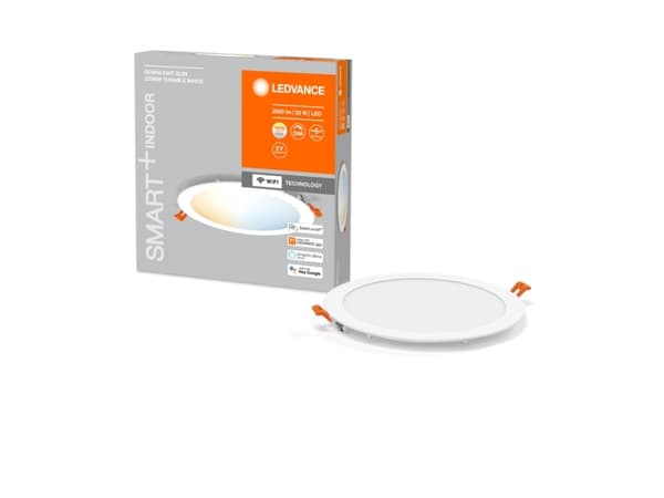 LEDVANCE SMART+ Wifi Orbis Downlight Slim, Intelligent lysspot, Wi-Fi, Hvid, Plast, Polystyren (PS), 3000 K, 6500 K