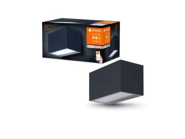 LEDVANCE Smart+ Brick Multicolor, Smart väggbelysning, Wi-Fi, Grå, Gjuten aluminium, Polykarbonat, Varmvitt, 3000 K