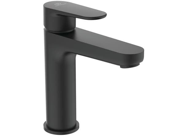 IDEAL STANDARD Cerafine model O - håndvaskarmatur 50x125x176 mm i sort, med bundventil - EasyFix, Ecoflow, EPD, FirmaFlow