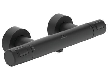 Ideal Standard Ceratherm T25 - Brusetermost. skoldn.sikring, vandspr, 1/2'' afg. Silk Black