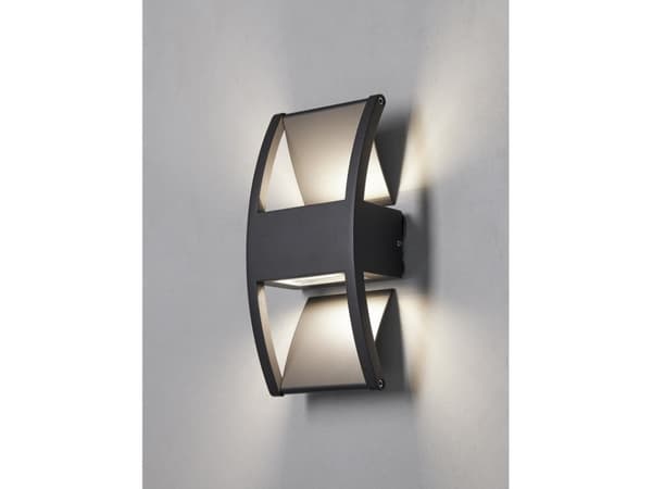 LÆRK VÆGLAMPE ANTRACIT GRÅ UP/DOWNLIGHT