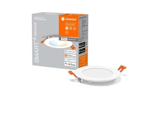LEDVANCE SMART+ Wifi Orbis Downlight Slim, Intelligent lysspot, Wi-Fi, Hvid, Plast, Polystyren (PS), 3000 K, 6500 K