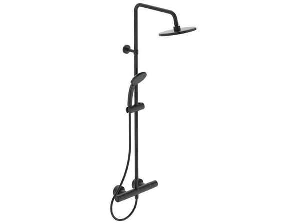 Ideal Standard Idealrain T25 - Br.system håndbr. Ø100 8l/m, hovedbr. Ø200 12 l/m Silk Black