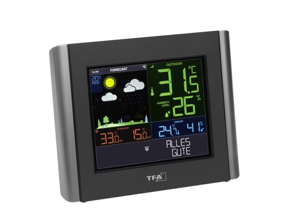 TFA VIEW METEO - Værstasjon - trådløs - svart
