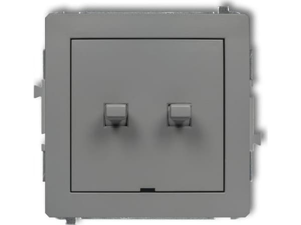 Karlik 27DWPUS-2, Niveaukontakt, Grå, IP20, 250 V, 10 A
