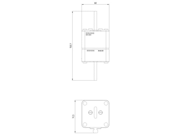 Siemens 3NA32404KK02 NH sulake Sulakkeen koko = 2 1-napainen 200 A 400 V 1 kpl