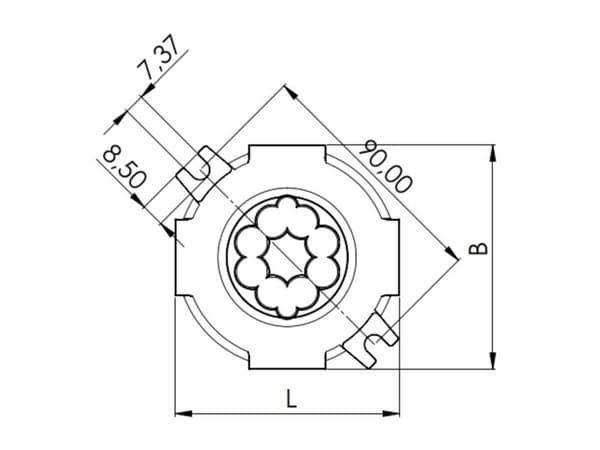 Wiska 10110647 COMBI 304 SWITCH RS/1-2 BK Drejekontakt 250 V 10 A IP66 1 stk