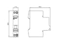 Miniatyrbild 2 av 5: Siemens 5SL6010167MC 5SL6016-7MC Ledningssikkerhedsafbryder 2-flight 16 A