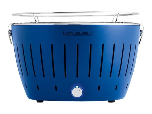 LotusGrill G34 U BL, Grilli, Hiili (polttoaine), 32 cm, Muovi, Ruostumaton teräs, Terästä, Kattila, Ritilä Sininen