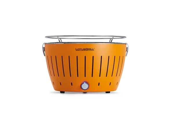 LotusGrill G34 U OR, Grilli, Hiili (polttoaine), 32 cm, Muovi, Ruostumaton teräs, Terästä, Kattila, Ritilä