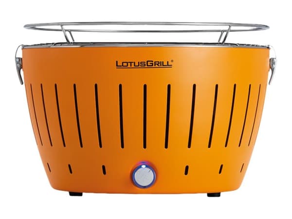 LotusGrill G34 U OR, Grilli, Hiili (polttoaine), 32 cm, Muovi, Ruostumaton teräs, Terästä, Kattila, Ritilä Oranssi