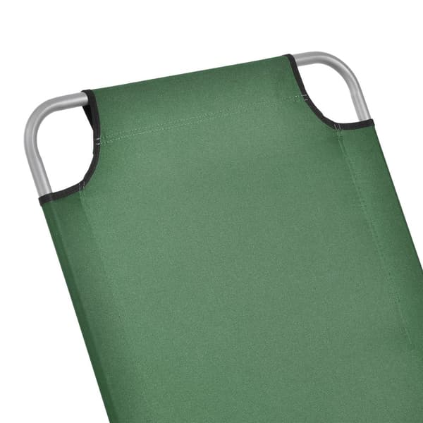 Solsäng Carcao set om 2 silver matt mörkgrön 5 olika lägen [casa.pro]