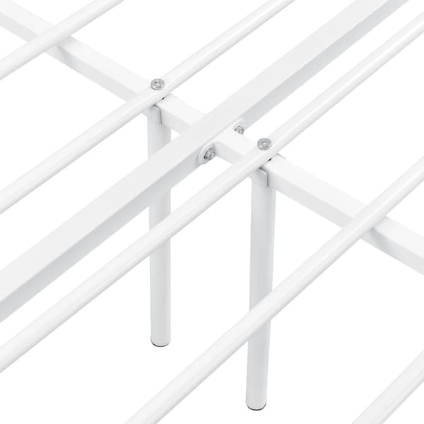 Säng Apolda metall 200x120 cm vit [en.casa]