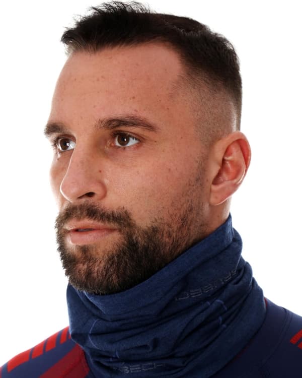 Brubeck Unisex wool neckwarmer navy blue size L/XL (KM10360)