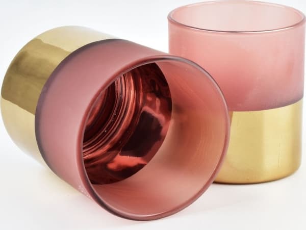 Art-Pol RITA PINK Candlestick DIAM 8.5XH: 10CM