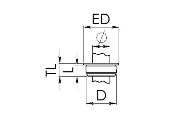 Wiska EMT 25 Kabelindføring Klemme-diameter (max.) 18 mm Pladetykkelse (maks.) 9.5 mm Plastic Lysegrå 100 stk