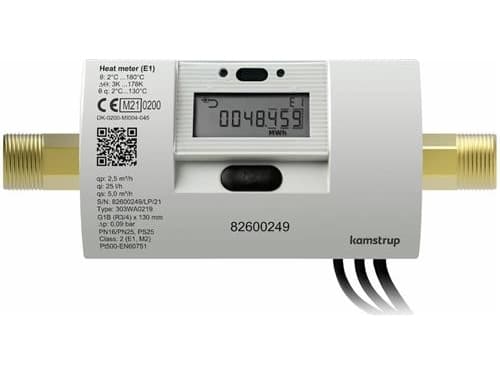 Kamstrup Multical 303 1,5m3/h - Energimåler. Batteri, Wireless M-bus, Mwh,returløb,110mm,3/4
