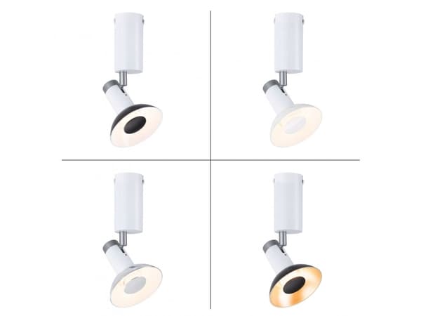 Paulmann Runa, 1 ampuller, LED, GU10, IP20, Grå, Hvit