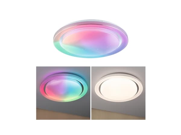 Paulmann 70547, LED, Ikke-utskiftbare pærer, 2800 lm, IP20, Kromfarget, Hvit Kromfarget, Hvit