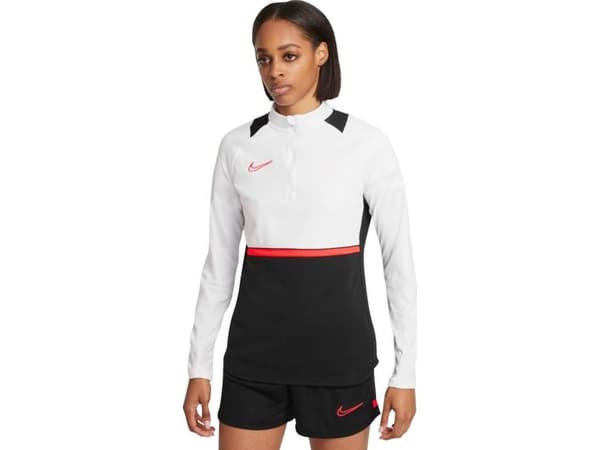 Nike Naisten collegepaita Nike NK Df Academy 21 Drill Top valkoinen ja musta CV2653 016 L