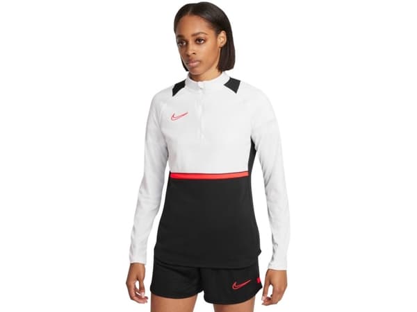 Nike Naisten collegepaita Nike NK Df Academy 21 Drill Top valkoinen ja musta CV2653 016 L