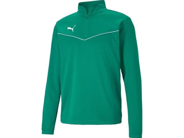 Puma Bluza męska Puma teamRISE 1 4 Zip Top Pepper Gre zielona 657394 05 M