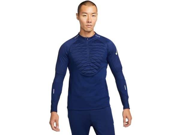 Herrebluse Nike NK Therma-Fit Strike Drill Top Winter Warrior mørkeblå DC9156 492 (M)