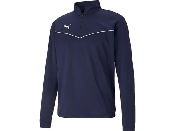 Herrebluse Puma teamRISE 1 4 Zip Top Peacoat-Pu mørkeblå 657394 06 (XL)
