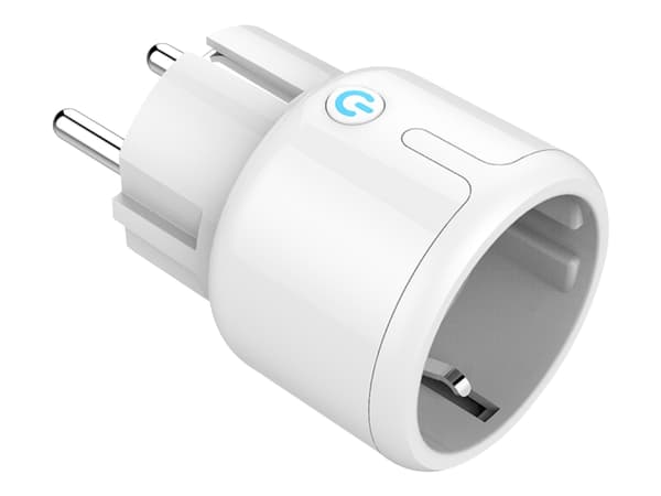 DELTACO SMART HOME LED-merkkivalo, WiFi 2.4GHz, energiaseuranta, 1xCEE 7/3, 15A, ajastin, valkoinen / SH-P01M