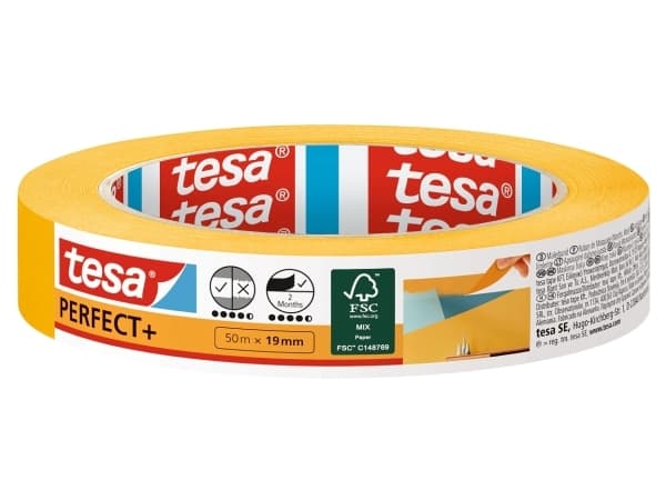 TESA 56536-00000-01, Orange, Maskering, Glas, Metall, PVC, Trä, 50 m, 19 mm, 1 st