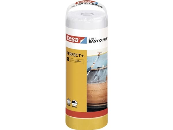 tesa Easy Cover Perfect+ 56575-00000-00 Täckfilm Gul, transparent (L x B) 17 m x 2,60 m 1 set