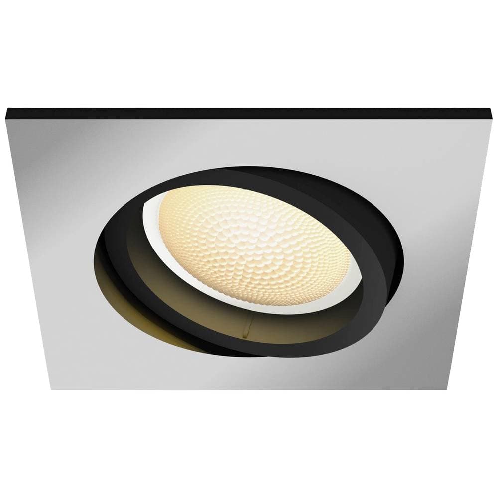Infällda LED-lampor Philips Lighting Hue White Amb. Milliskin Einbauspot eckig aluminium 350lm Erweiterung 871951433858