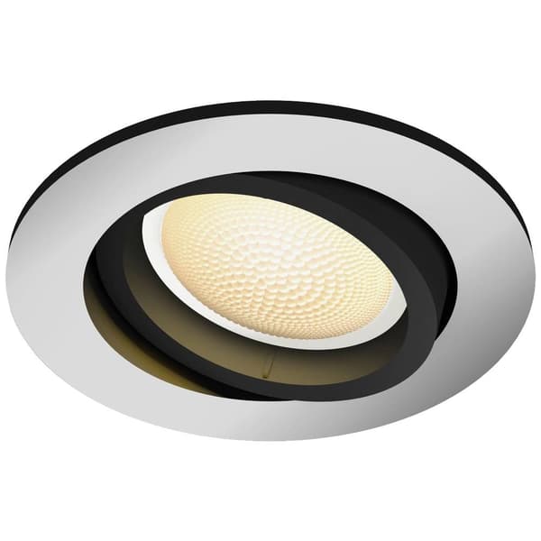 Infällda LED-lampor Philips Lighting Hue White Amb. Milliskin Einbauspot rund aluminium 350lm Erweiterung 8719514338548
