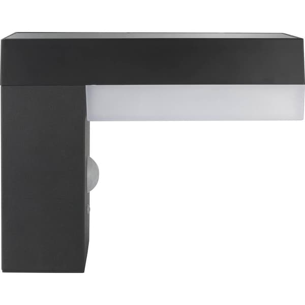 Sygonix SY-4715526 Solcells-utomhusväggbelysning med rörelsedetektor SMD LED 6 W Svart