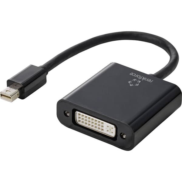 Renkforce RF-4769258 DisplayPort / DVI Adapter [1x Mini-DisplayPort hane - 1x DVI-hona 24+5 pol] Svart PVC-mantel 15.00