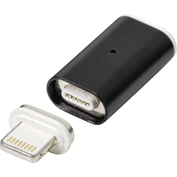 Renkforce Mobiltelefon, Laptop Adapter [1x USB-C® hona - 1x Apple Lightning hane] RF-4746078 magnetisk kontakt