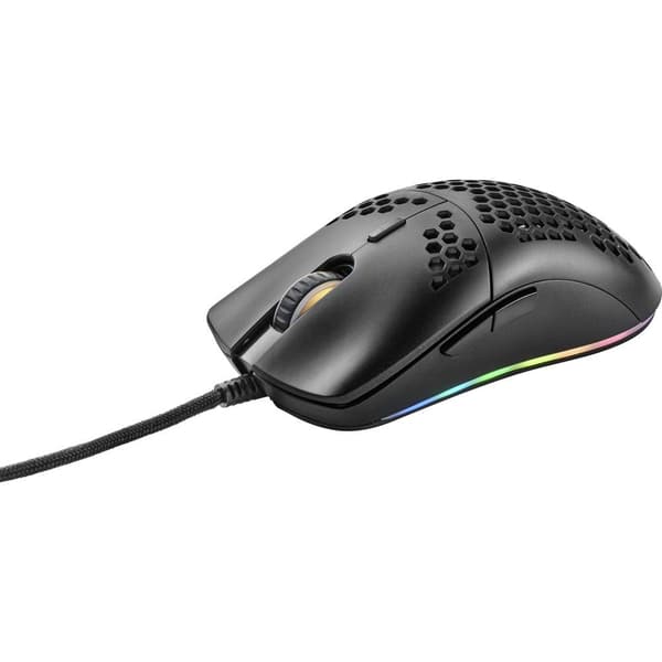 Renkforce RF-GM-400 Gaming-mus USB Optisk Svart 7 Knappar 1200 dpi Upplyst